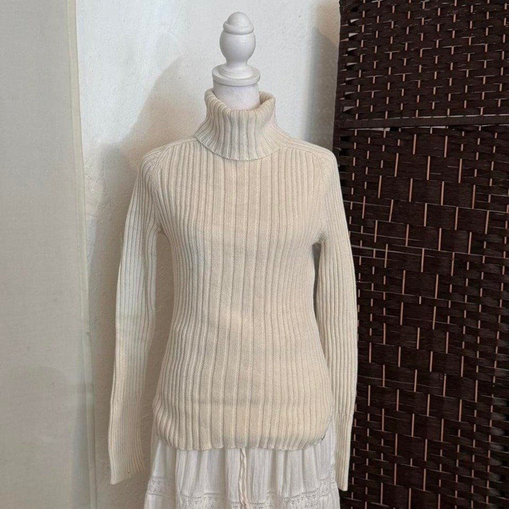 American Eagle Y2K Women's Knit Sweater Chunky Turtleneck Pullover Size Small